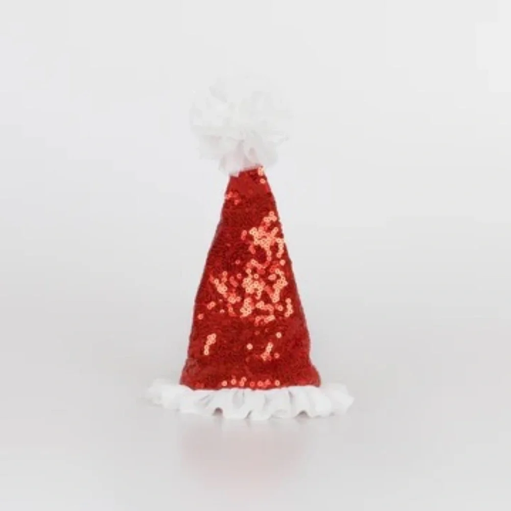 NWT Anthropologie Meri Meri Glitter Santa Hat